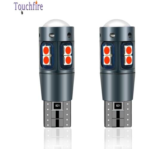 2X T10 10LED Canbus Car Bulb 194 W5W 3030SMD Parking Interior Boot Reading Door Light License Plate Auto Tail Lamp Ice Blue Red