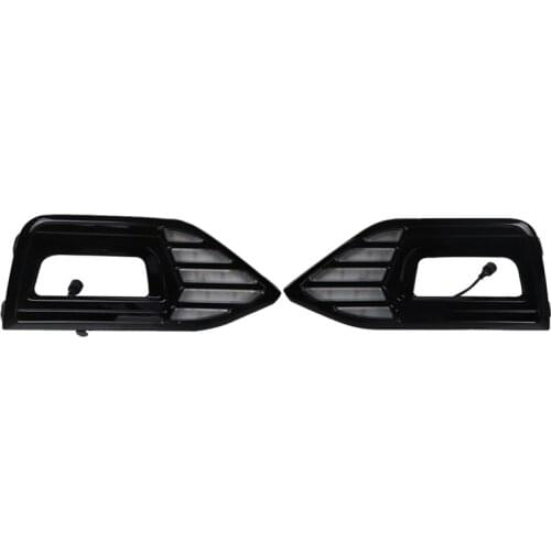 2Pcs for -2019 Passat with Yellow and Blue Three-Color Daytime Running Lights