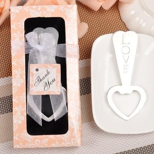 200pcs LOVE Bottle Opener Key Wine Opener Heart Shape Beer Bottle openers for party gift bar