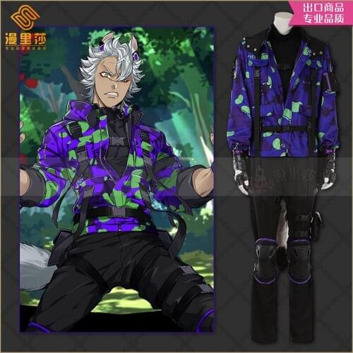 2021 New Twisted Wonderland Azul jack SSR bean camouflage clothing anime cos clothing LL