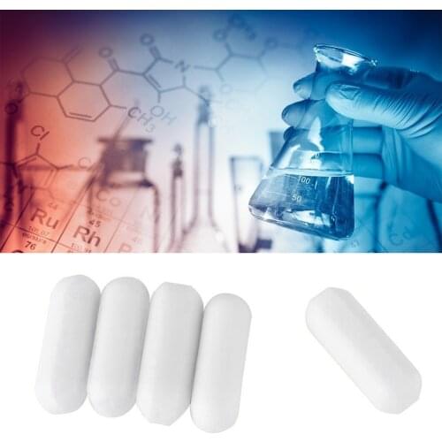 5pcs/lotx PTFE Mixer Practical Corrosion Resistant Plain Spinbar Biological Stirrer Stirring Bar Rod Magnetic Research Chemical