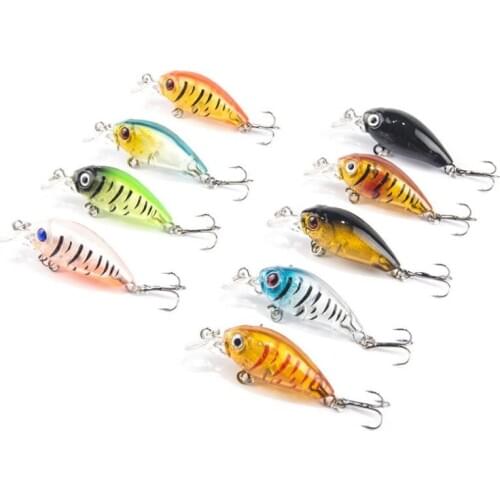 9pcs/lot Gorgons UltraLight 4g Crankbait Fishing Lure Floating Mini Crank Wobblers Bass Fishing Micro Artificial Bait
