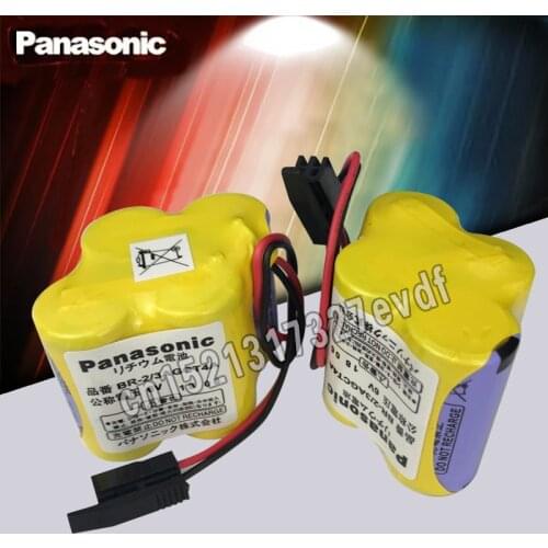 Panasonic Original 2pcs/lot BR-2/3AGCT4A 6v battery PLC BR-2/3AGCT4A lithium-ion batteries Black belt hook plug
