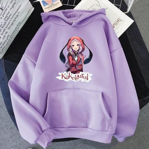 Anime Kakegurui Hoodies Cosplay Women Casual Runa Yomozuki Hoody Men Harajuku Hoodie Streetwear Hooded Clothes for teens Tops