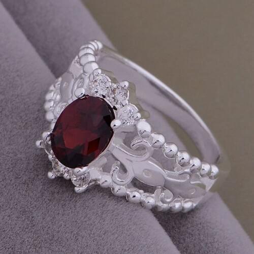 AR695 Hot sterling ring, fashion jewelry, colorful /bdbajuia bdvajvcasilver colo silver color