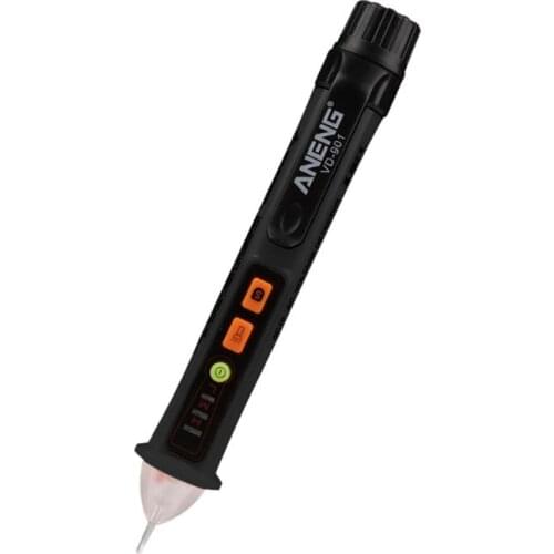 Non Contact Voltage Tester Sensitivity Adjustable AC 12V-1000V Voltage Detector with Buzzer Alarm Flashlight 94PC