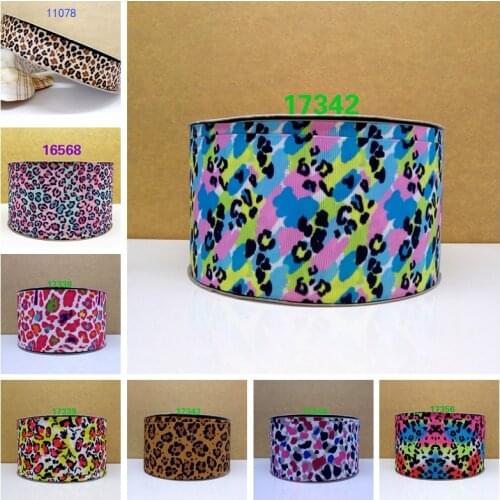 Free shipping 2020 new arrival ribbons flower grosgrain ribbon 10 yards printed grosgrain ribbons 17342