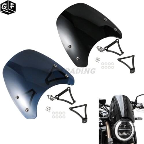 Smoke/Black Plastic Motorcycle Windshield Airflow Wind Deflector Windscreen For Honda CB650R CB 650R CB 650 R 2019 2020 2021