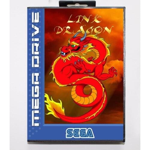 Link Dragon16 bit MD Game Card With Retail Box For Sega Megadrive/Genesis