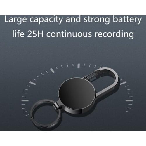 Mini Professional Portable 4GB/8GB/16GB/32GB Keychain Digital Voice Recorder Voice Activated Recording Sound Dictaphone MP3