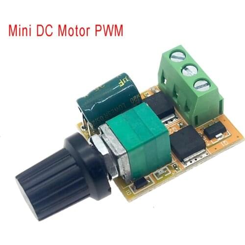 Mini DC Motor PWM Speed Controller 3V 5V 12V 24V 30V DC120W 6A DC Motor Speed Control Switch LED Dimmer