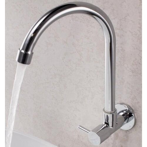 Modern Single Cold Water Hand Washing Brass Wall Mount Bathroom Kitchen Toilet laundry Vanity Sink Faucets