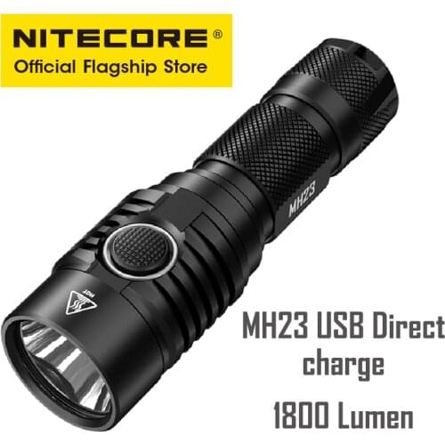 Nitecore MH23 Ultra Bright long shot USB direct charge Small Flashlight One-click Control Strong Light Flashlight