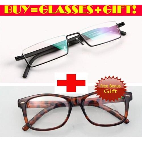 2019 [one Glasses+gift Glasses] Tr90 Hd Commercial Men Gentlemen Non Spherical Reading Glasses +1.0+1.5+2.0 +2.5 +3.0 +3.5 +4