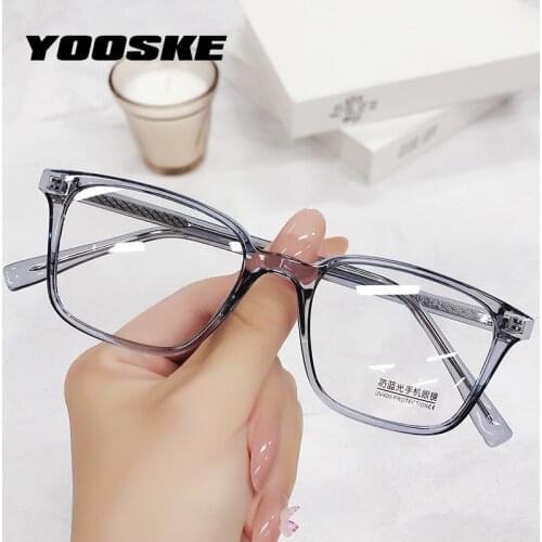 YOOSKE Anti Blue Light Computer Eyeglasses Frames for Women Vintage Cat Eye Glasses Retro Optical Spectacles