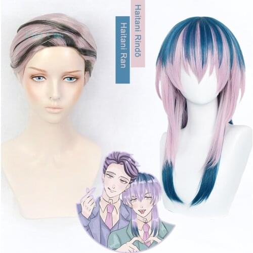 Haitani Ran Haitani Rindo Wig Anime Tokyo Revengers Cosplay Wig Tenjiku Pink Hair Rokuhara Tandai Synthetic Hair Free Wig Cap