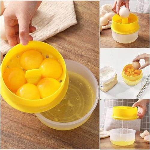 Egg Separator Eggs Kitchen Assistant Tool Yolk Filter Gadgets Eco Friendly Plastic White Yolk Sifting