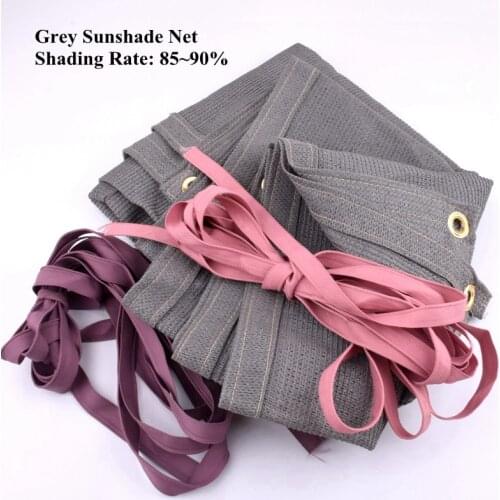 Gray HDPE Anti-UV Shading Net Garden Succulent Plant Sunblock Canopy Sail Swimming Pool Cover Sunshade Net Balcony Sun-proof