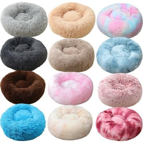 Super Soft Dog Bed Sofa Plush Cat Mat Dog Beds For Labradors Large Dogs Bed House Pet Round Cushion Best Comfortable Cat House