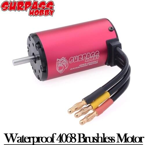 SURPASSHOBBY KK Waterproof 4068 5.0mm Brushless Motor 2050KV 2650KV for RC 1/8 Drift Racing Off-road Climbing Car
