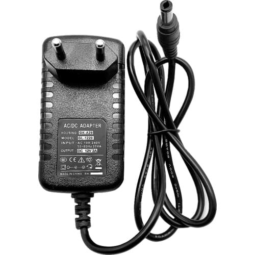 Universal Power Adapter DC 12V 2A Supply Charger adapter Eu Us For LED Light Strips Led Lamp led light