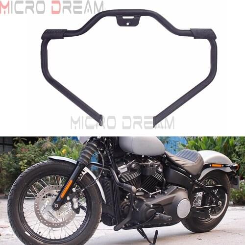 For Harley Softail Low Rider Slim Street Bob Sport Glide FLDE FLFB FLSB FXB 18-20 Mustache 1-1/4" Engine Guard Highway Crash Bar