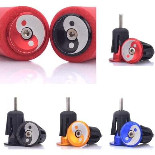 2Pcs Road MTB Bike Handlebar Cap Hand Grips Bar End Plugs Stoppers