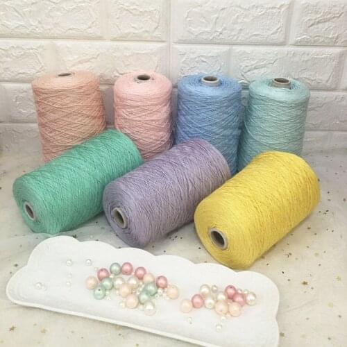 500g 5# Lace threads Shining Cotton Yarn for knitting Baby colored cotton knitting crochet lanas para tejer a crochet yarn ZL59