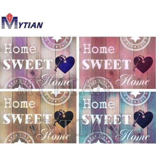 5D DIY diamond embroidery Home sweet Home wall art diamond painting Cross Stitch full square/round Rhinestone mosaic decor gift