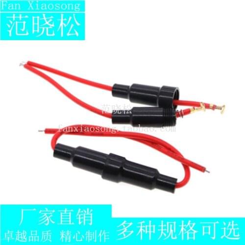 6*30mm Fuse Holder With wire 6x30mm FUSE Fuse holder Fuse sleeve with spring-wired fuse holder
