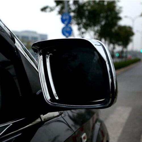 ABS Chrome car styling Rearview Mirror Sun Rain Guard Shield cover trim fit for dodge journey fiat freemont 2013/14/15/16