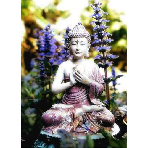 5D DIY Diamond Painting Full Square/Round Buddha Statue Cross stitch Kit Mosaic Rhinestones Diamond Embroidery DFL113