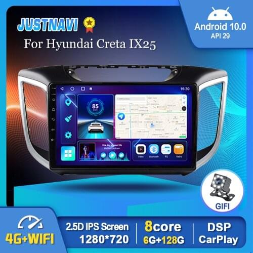 EKIY Car Radio Android 10.0 Multimedia Video Player For Hyundai Creta IX25 2015-2019 WIFI Carplay Auto DSP GPS Navigation 10