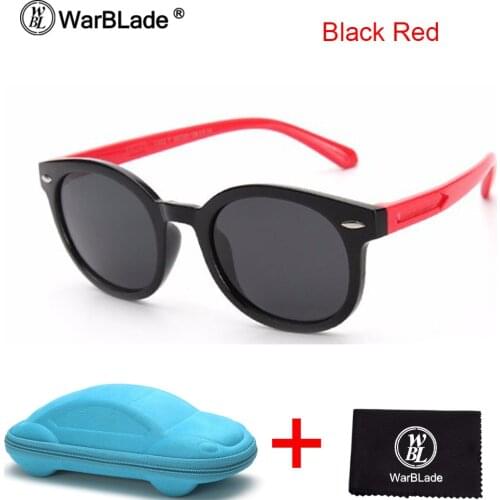 WarBLade Kids Polarized Sunglasses Children Baby Summer Outdoor Goggles TAC TR90 Boy Girl Polaroid Safe Sun Glasses With Case