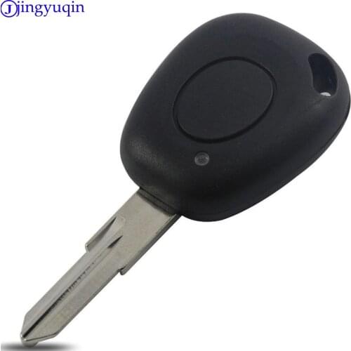 Jingyuqin 20P/lot 1 Button Car Key Fob Remote Shell Case Uncut Blade Stying For Renault Megane Scenic Laguna Espace Clio Cover