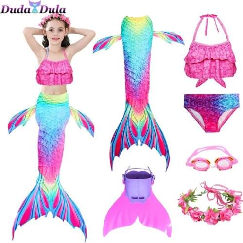 Mermaid Tails for swimming monofin anime cosplay swimsuit cosplay costume childrens fantasy princess christmas costume girls