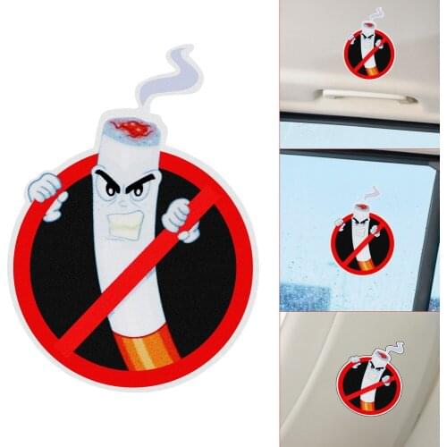 LEEPEE Funny Car Stickers PVC Auto Decoration Car Styling Interior Accessories No Smoking Warning