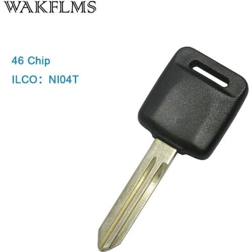 2 PCS New Transponder Key for Nissan ID46 Chip Ignition ILCO:NI04T No Mark