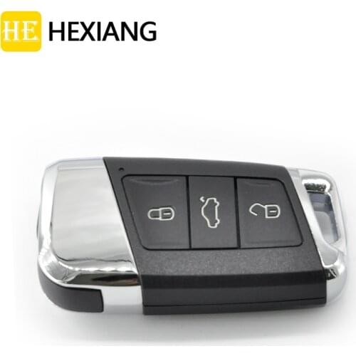 HE Xiang Car Remote Key Shell Case For VW Volkswagen Magotan Passat B8 CC Skoda Superb A7 Replacement Keyless Entry Card Cover