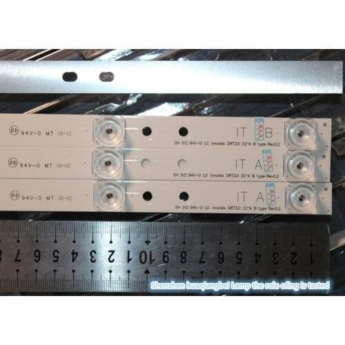 6LED 590mm LED backlight strip bar compatible for LG 32LB561V UOT A B 32 INCH DRT 3.0 32 A B 6916l-2223A 6916l-2224A