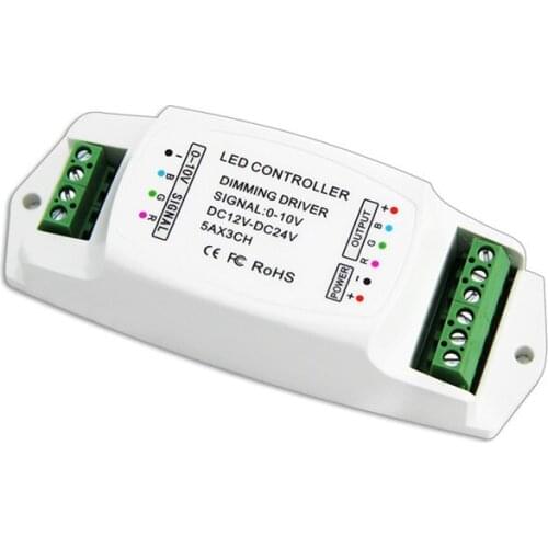 Constant voltage 0-10V Dimmable LED Driver 5A x 3CH 010v rgb led dimming controller