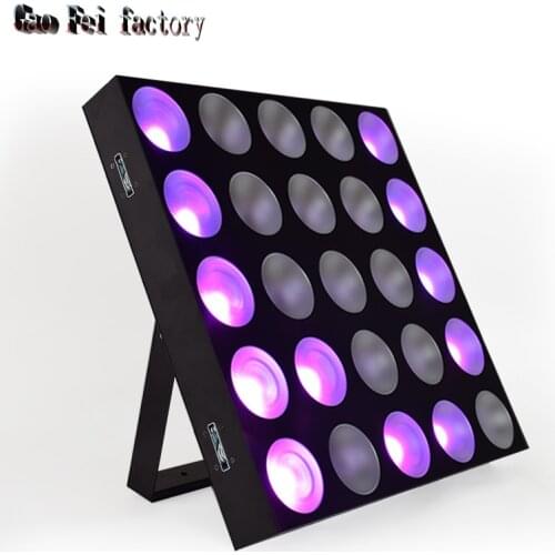 Cob Wash Audience Lights 25 Eye Flood Lighting 25*10W Led Matrix Blinder Light Dmx Stage Uplighting For Show Concert