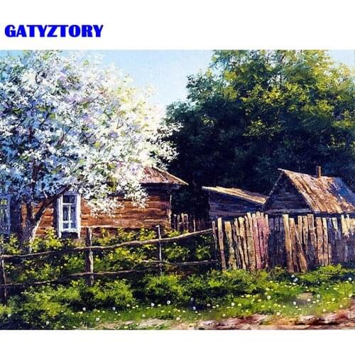 GATYZTORY Frame Home Garden DIY Painting By Number Modern Wall Art Canvas Painting Acrylic Paint By Numbers For Home Decors Arts