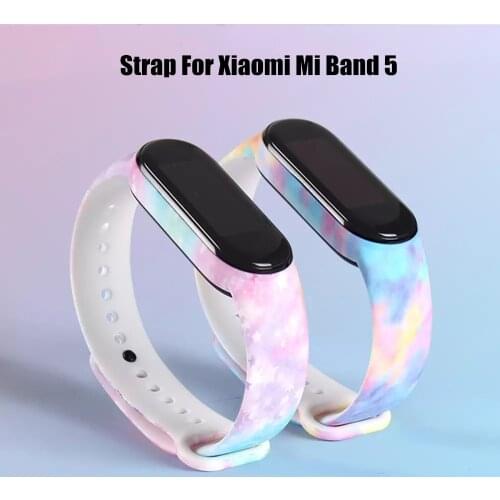 Silicone Strap For Xiaomi Mi Band 4 5 3 Strap Bracelet For Amazfit Band 5 soft wristband for Xiomi mi band 5 band 4 strap