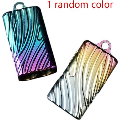 Titanium Alloy Outdoor Whistle Emergency High-Decibel Survival Whistle Outdoor Sports Tools for Referee Hiking Camping