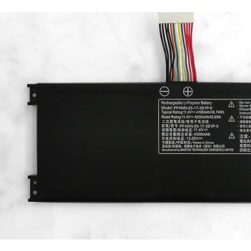 UGB genuine Hasee KINGBOOK U45 A1 U43E1 U43S1 U47T1 PF4WN-03-17-3S1P-0 laptop battery
