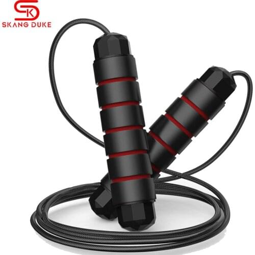 Unisex 1PC EVA Steel Wire Adjustable Skipping Rope Weight Loss Jumping Rope Home Gym Fitness Exercise Training Gear Equipment