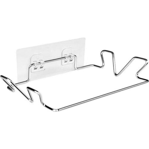 Garbage Bag Hanger Punch-free Wall-mounted Multifunctional Hook Kitchen Trash Bag Holder Practical Garbage Bag Storage Rack