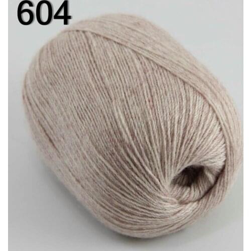 High quality 100% pure cashmere luxury warm and soft hand-knitting yarn Beige Pink 233-604