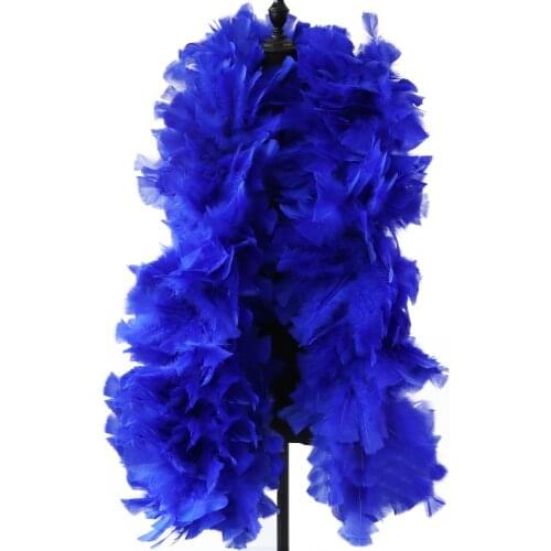 200G Big Leather pink Turkey feather Boa 2 Yards Decorative feathers Scarf Wedding Party Shawl for Crafts